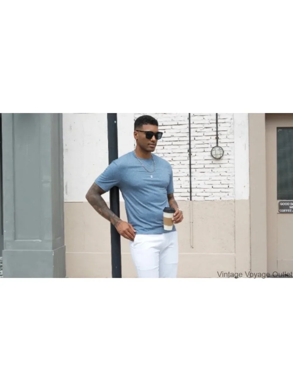 Men's Crew Neck Short Sleeve Tee - 4-Way Stretch